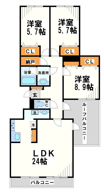 ソシア多摩川 間取り