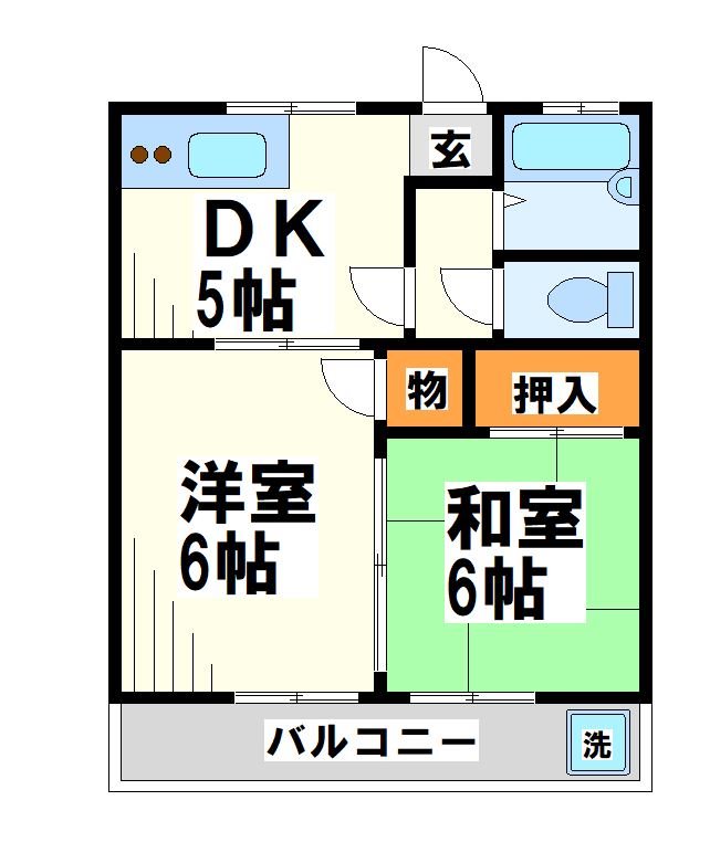 コーポ三光    間取り