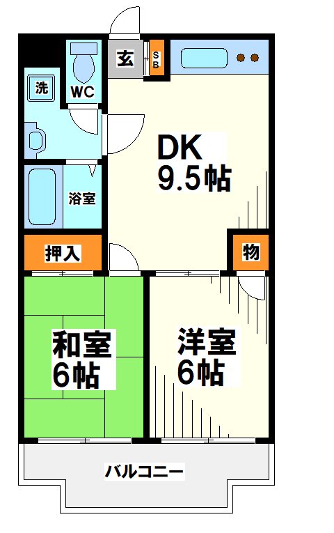 パストラルマンションＭⅡ 間取り