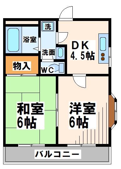 四谷マンションB　当社管理物件  間取り