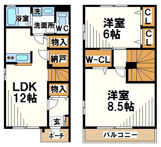 レトアC   間取り