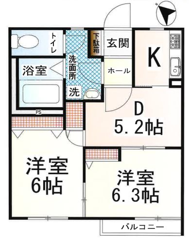 グリーンクレスト  間取り