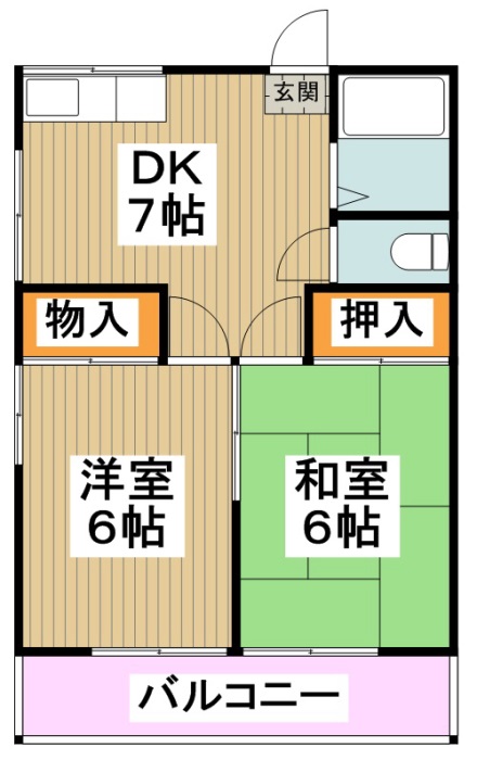 第１コスモコーポ  間取り
