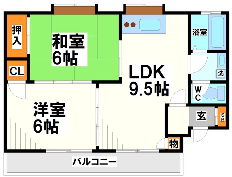 ロイヤルコーポ 間取り図
