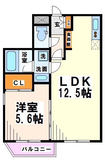 プレミアムコート分倍河原  間取り図