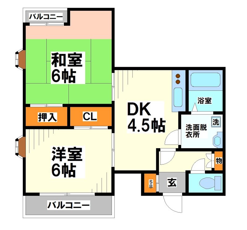 グランドール多摩川 【当店限定物件】  間取り