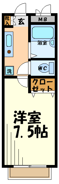 ペアーズ調布  間取り
