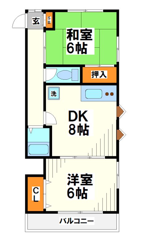 ウェルビル白糸台   間取り