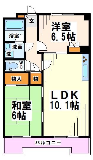 ローズマンション白糸台第３  間取り