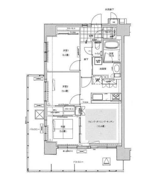 ミオカステーロ府中緑町  間取り