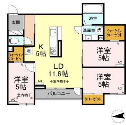 Regina宮町(レジーナ)   間取り