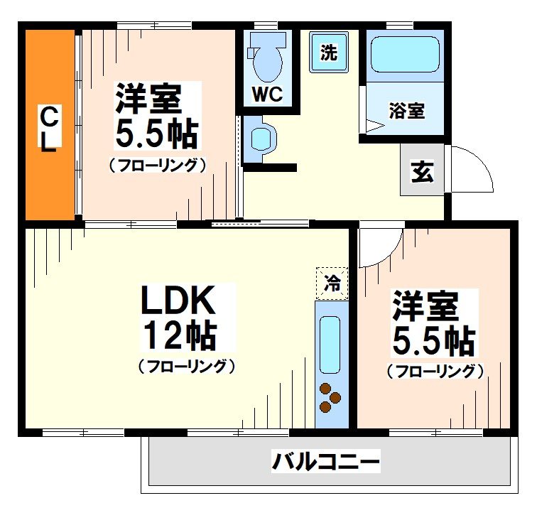車返団地1街区10号棟 間取り図