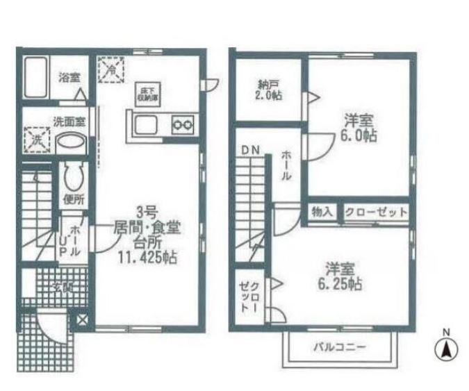 グランデールコートC   間取り