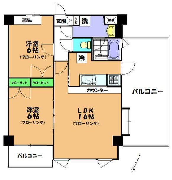 ビラ・サルーテ 間取り図