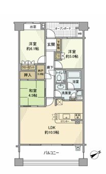 プラウド調布柴崎　 間取り