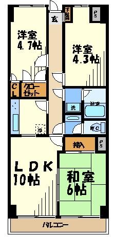グランドール武戸野    間取り