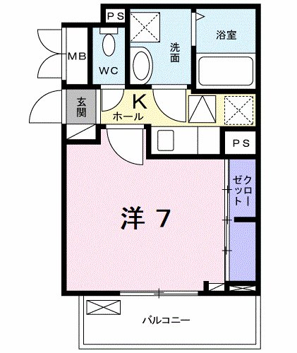 ソレイユ  間取り