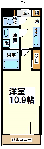 つつじヶ丘アイランドコート   間取り図
