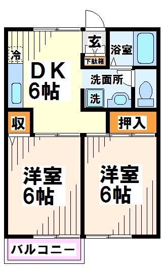 チェリーヒル八幡町  間取り