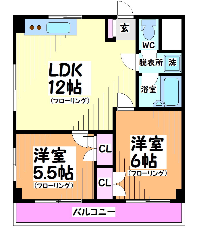 パークサイド大原 間取り