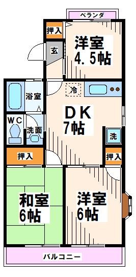 クレストコート  間取り