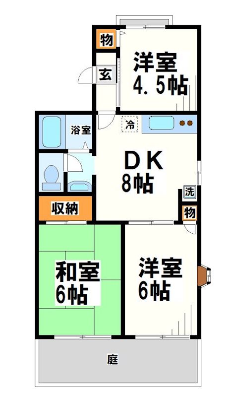 クレストコート   間取り