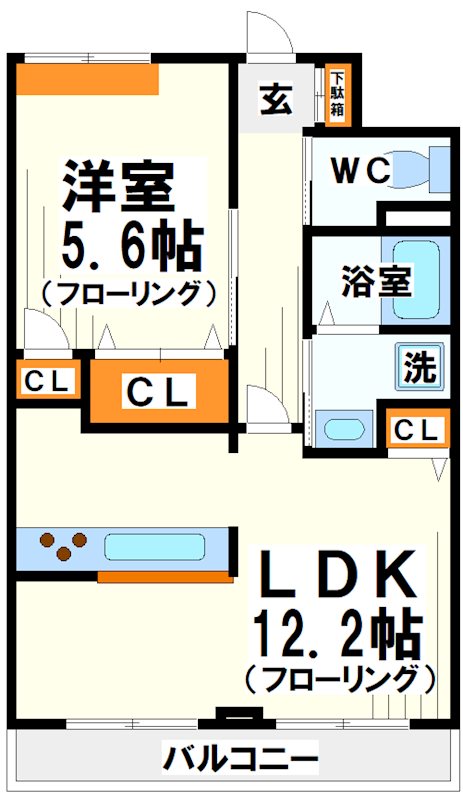 オーソレイユ  間取り