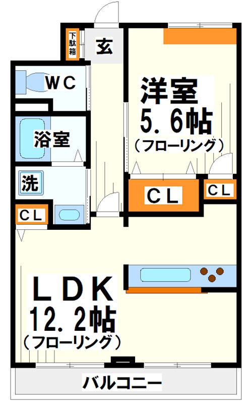オーソレイユ  間取り