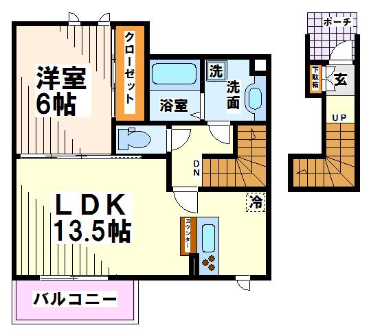 ソレアード   間取り