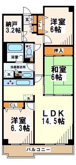 Ts　garden府中（旧ゼルコバ・コーポラス） 間取り