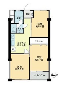 京王多摩川コーポラス   間取り