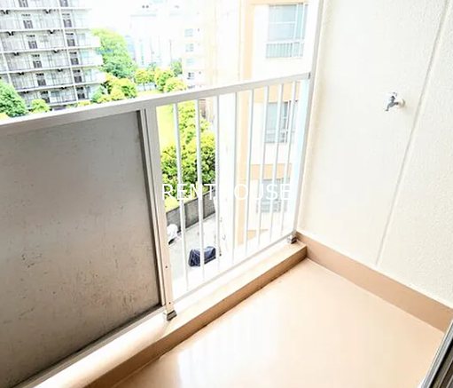 京王多摩川コーポラス   ベランダ