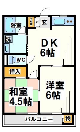 ミノワコーポ   間取り