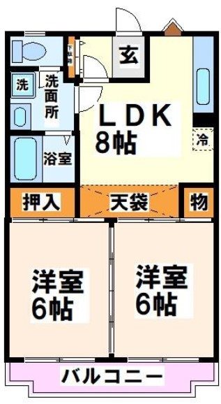 パルファンヴェール    間取り