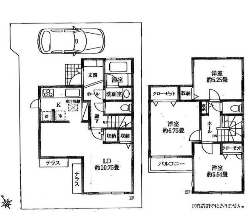 柴崎戸建   間取り