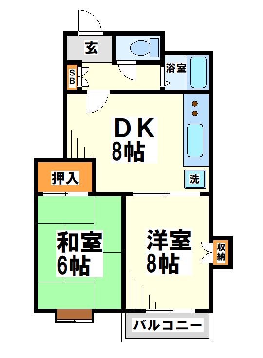 ウェルビル白糸台  間取り