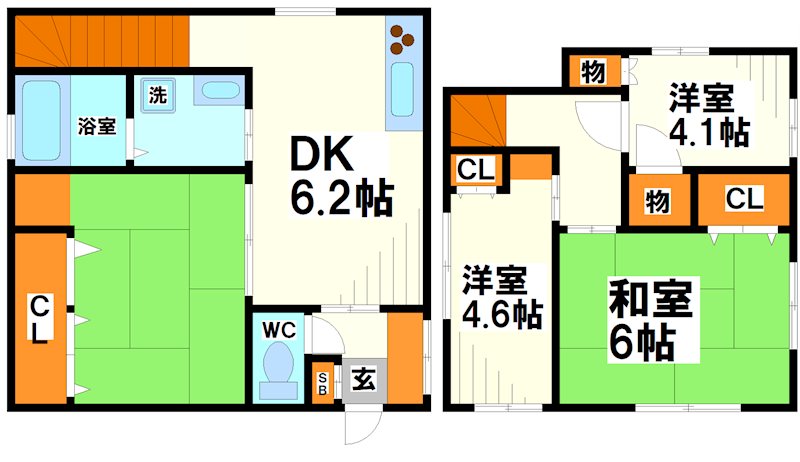 上石原1丁目戸建 間取り
