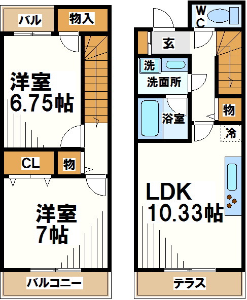 アンビエンテ調布Ａ   間取り