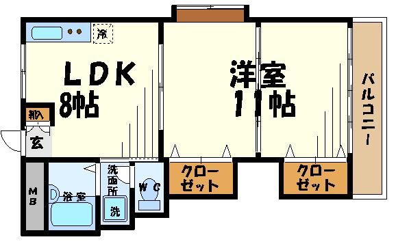 エクレールヤクモ   間取り