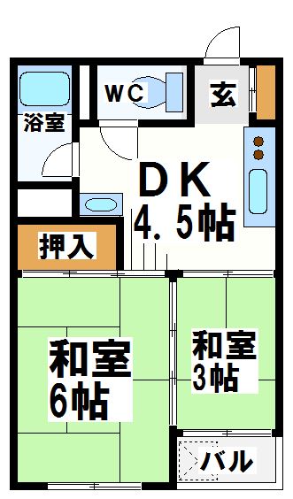 京王多摩川コーポラス  間取り
