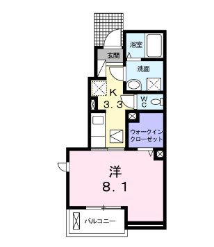 ルピナスⅠ 間取り