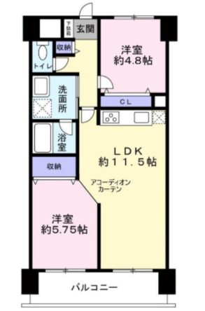 ライオンズシティ調布  間取り