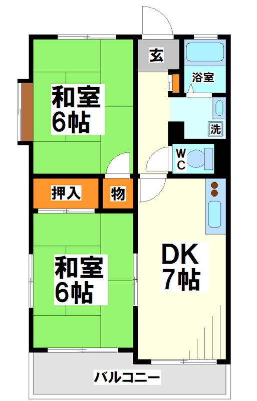 メゾン多摩   間取り