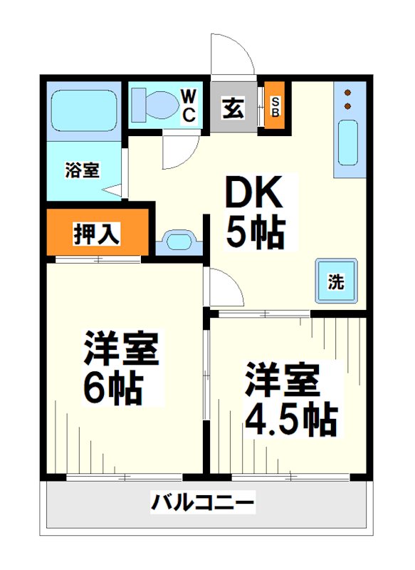 フローラル調布    間取り