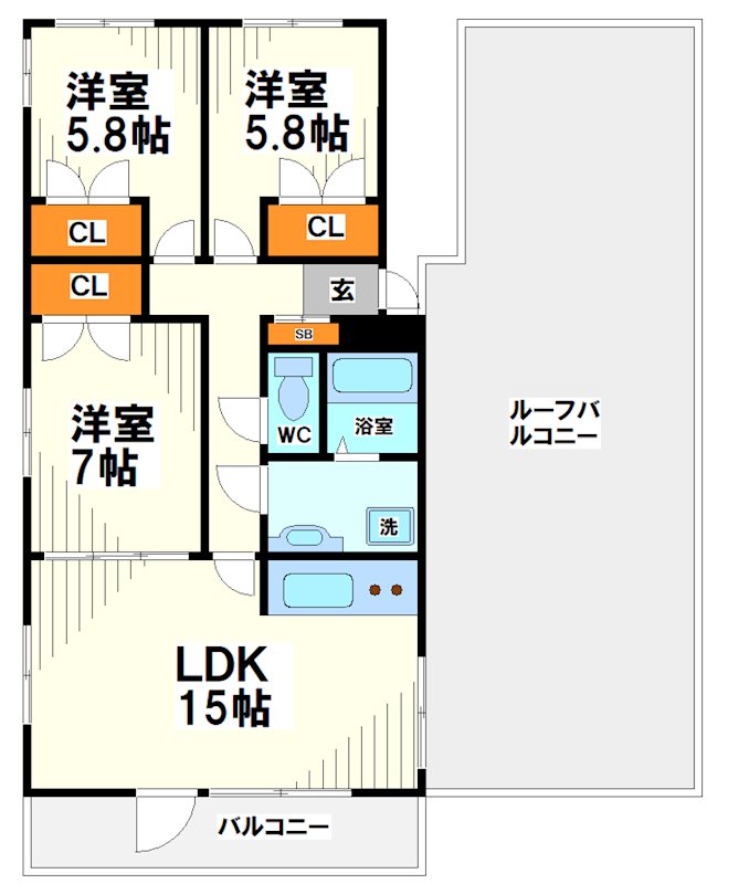 グリューンベルグ生田 間取り図