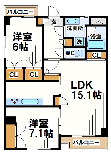 フィールドストーン調布    間取り