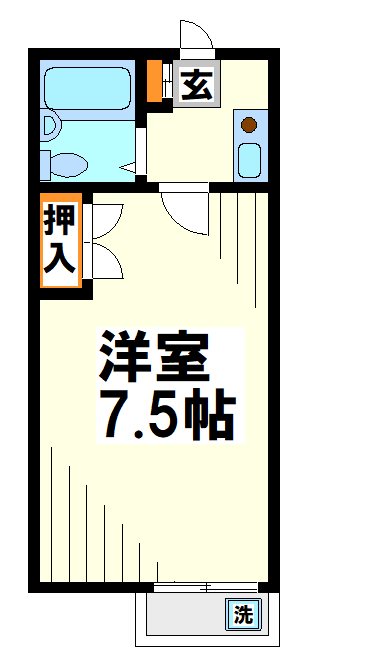 アクアコート調布Ⅱ  間取り