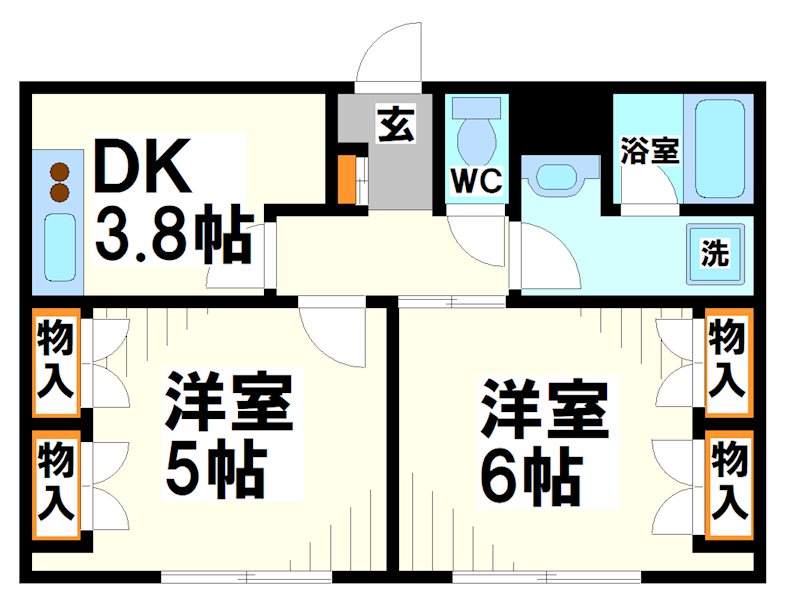 栄和第2ビ 間取り図