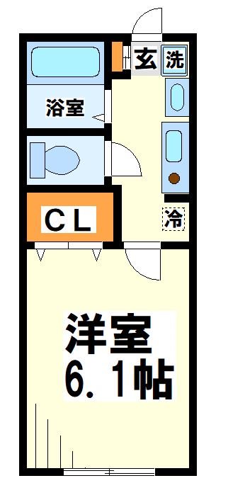 プレジール飛田給   間取り