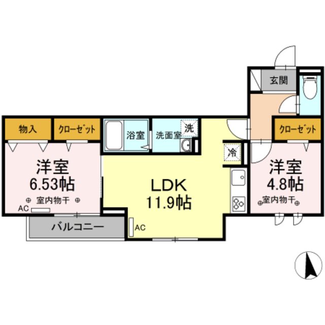 D-RESIDENCE府中桜通り 間取り